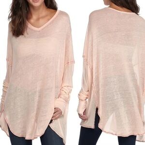 We The Free peach Never Give Up top